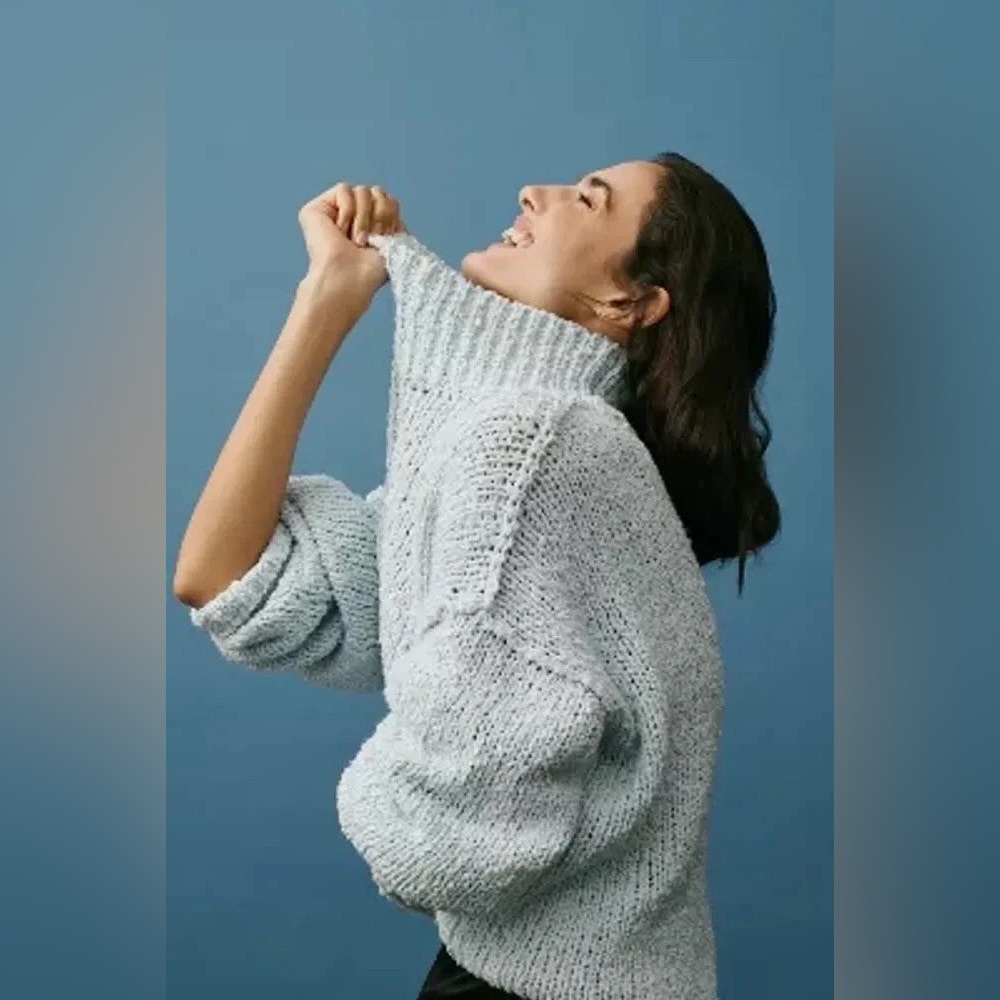 Anthropologie The Need-It Oversized Mock Neck - Picture 6 of 13